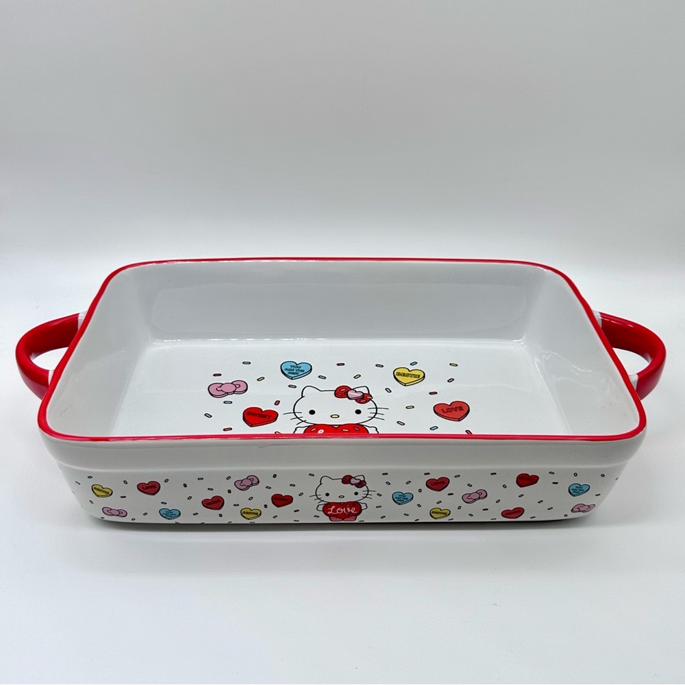 Sanrio Hello Kitty Valentine’s Love Hearts Rectangular Ceramic Baker